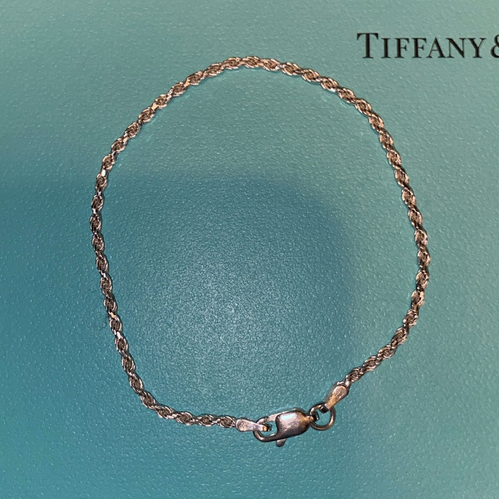 Sterling silver 925 spiral chain bracelet